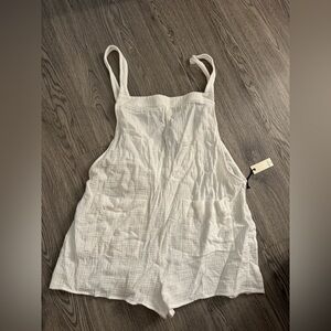 White Sleeveless swim cover